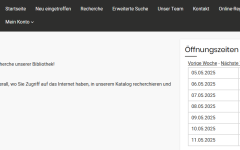 Screenshot Webopac neu